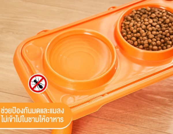 ชามให้อาหารแมว สุนัข ยกสูง - Image 3