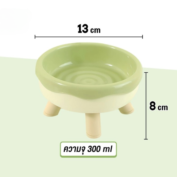 ชามอาหารสัตว์เลี้ยงยกสูง 2 ชั้นถอดได้ - Image 3