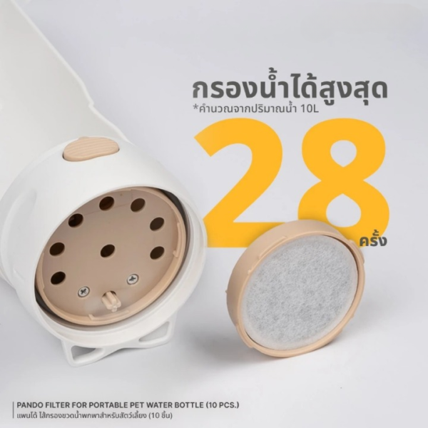 แพนโด้ ขวดน้ำพกพาสำหรับสัตว์เลี้ยง - Image 2